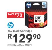 HP 650 Black Cartridge