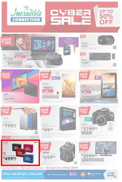 Incredible Connection : Cyber Sale (30 Apr - 3 May 2015), page 1