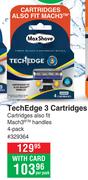 Max Shave Tech Edge 3 Cartridges-Per Pack