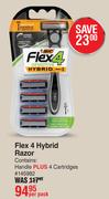 Bic Flex 4 Hybrid Razor-Per Pack