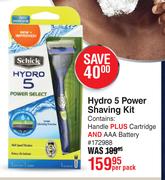 Schick Hydro 5 Power Shaving Kit-Per Pack