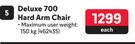 Campmaster Deluxe 700 Hard Arm Chair-Each