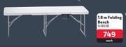 Campmaster 1.8m Folding Bench-Each