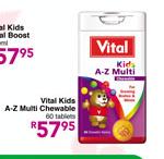 Vital Kids A-Z Multi Chewable Tablets-60's