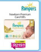 Pampers Newborn Premium Care-108's Each