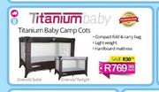 Titanium Baby Camp Cots-Each