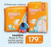Pampers Sleep & Play Jumbo Packs(58,68,78,88)-Each