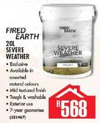 Fired Earth 20L Severe Weather