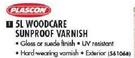 Plascon 5L Woodcare Sunproof Varnish-Each