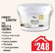 Fired Earth 10L Walls & Ceilings