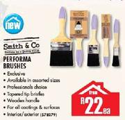 Smith & Co Performa Brushes-Each
