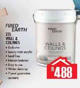 Fired Earth 20ltr Wall & Ceilings