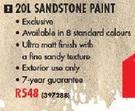 Fired Earth 20ltr Sandstone Paint
