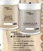 Fired Earth 20ltr Granular Paint