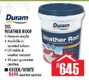 Duram 20ltr Weather Roof