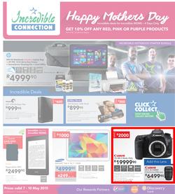 Incredible Connection : Happy Mothers Day (7 May - 10 May 2015), page 1