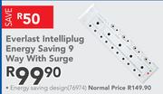 Everlast Intelliplug Energy Saving 9 Way With Surge
