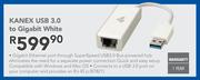 Kanex USB 3.0 To Gigabit White