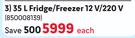 Camp Master 35L Fridge/Freezer 12V/220V-Each