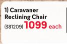 Camp Master Caravaner Reclining Chair-Each