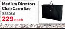 Camp Master Medium Directors Chair Carry Bag-Each