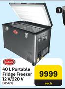 Sno Master 40L Portable Fridge/Freezer 12V/220V-Each