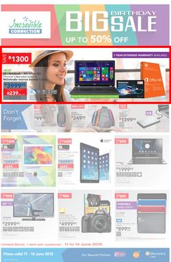 Incredible Connection : Big Birthday Sale (11 Jun - 14 Jun 2015), page 1