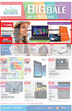 Incredible Connection : Big Birthday Sale (11 Jun - 14 Jun 2015), page 1