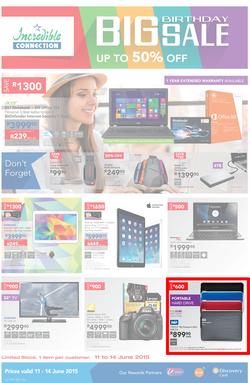 Incredible Connection : Big Birthday Sale (11 Jun - 14 Jun 2015), page 1
