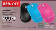 Microsoft Wireless Mobile Mouse 1000-Each