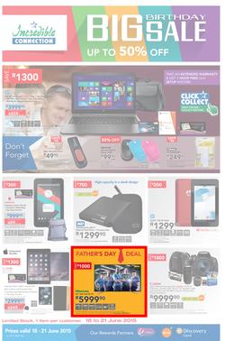 Incredible Connection : Big Birthday Sale (18 Jun - 21 Jun 2015), page 1