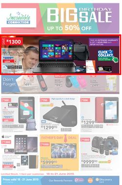 Incredible Connection : Big Birthday Sale (18 Jun - 21 Jun 2015), page 1