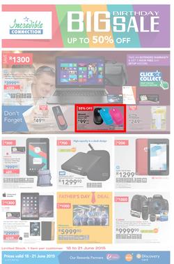Incredible Connection : Big Birthday Sale (18 Jun - 21 Jun 2015), page 1