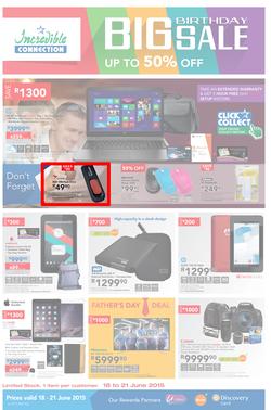 Incredible Connection : Big Birthday Sale (18 Jun - 21 Jun 2015), page 1