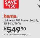 Hama Universal NB Power Supply, 15-24 V/90W