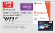 Microsoft Office 365 Personal + Bitdefender Internet Security 2015
