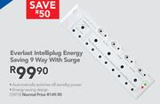 Everlast Intelliplug Energy Saving 9 Way with Surge