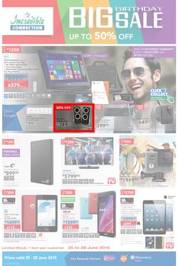 Incredible Connection : Big Birthday Sale (25 Jun - 28 Jun 2015), page 1