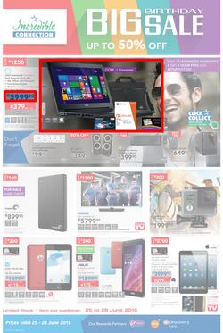 Incredible Connection : Big Birthday Sale (25 Jun - 28 Jun 2015), page 1
