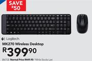 Logitech MK270 Wireless Desktop.