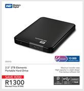 Western Digital 2.5" 2TB Element Portable Hard Drive
