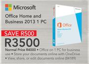 Microsoft Office Home and Business 2013 1 PC