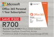 Microsoft Office 365 Personal 1 Year Subscription