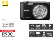 Nikon Coolpix S2800 Camera Black