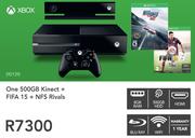 Xbox One 500GB Kinect+ Fifa 15+ NFS Rivals