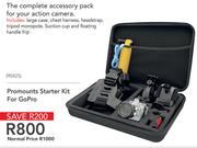Promounts Starter Kit For GoPro