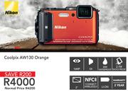 Nikon Coolpix AW130 Orange