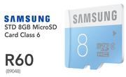 Samsung STD 8GB MicroSD Card Class 6