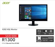 Acer 19.5" K202 HQL Monitor