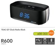 Teac Q7 Clock Radio Black